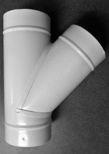 Immagine di 45º white lacquered fork Ø 90mm